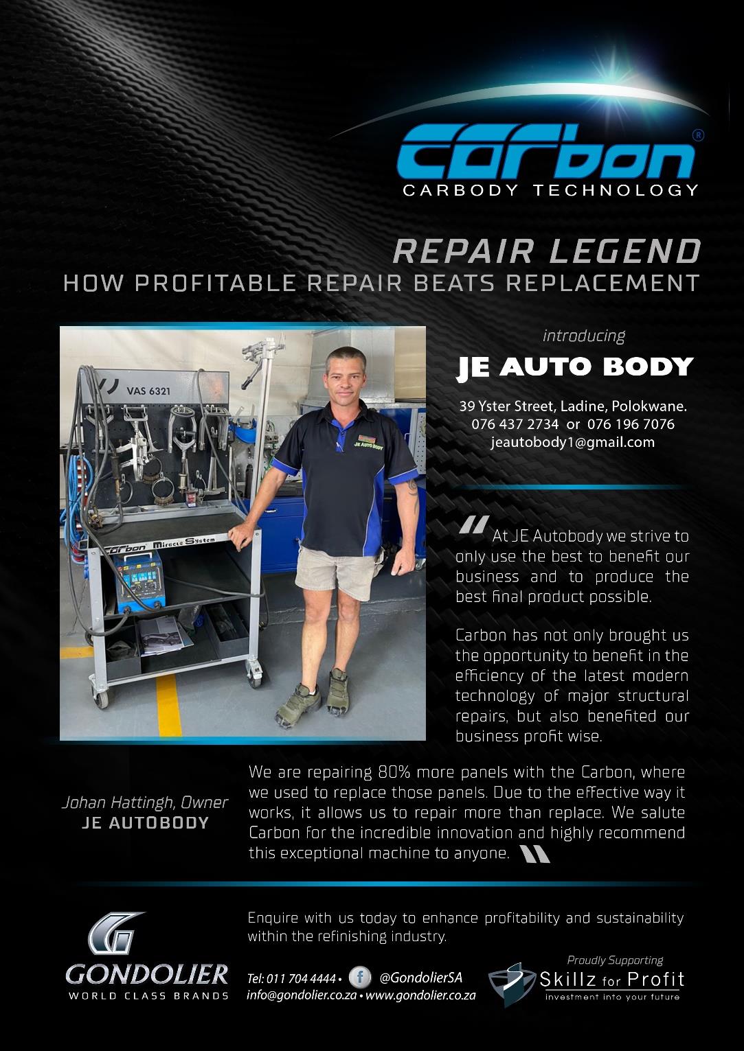 Johan Hattingh, Owner, JE Autobody